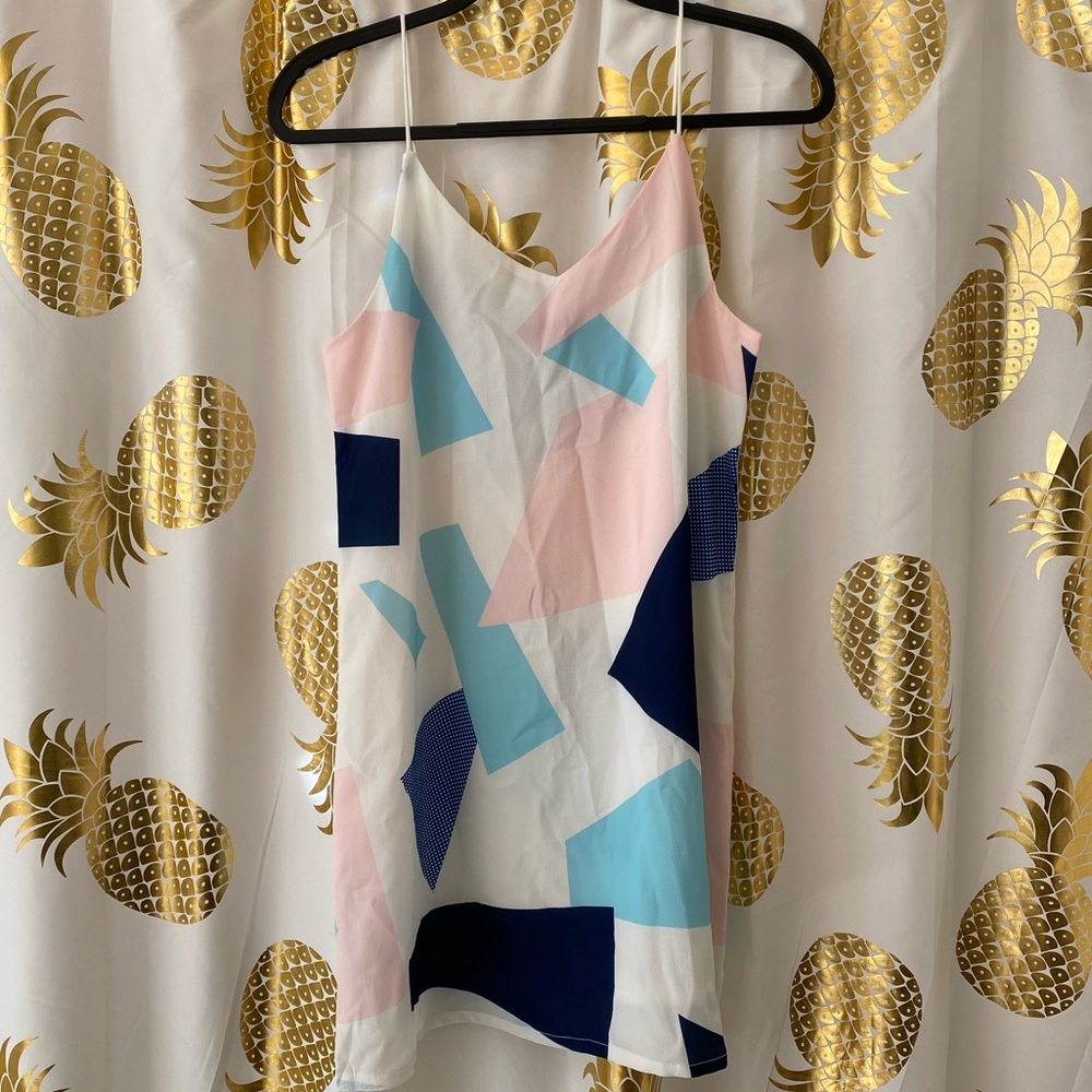‼️NWOT‼️ZAFUL White patterned swing dress- small